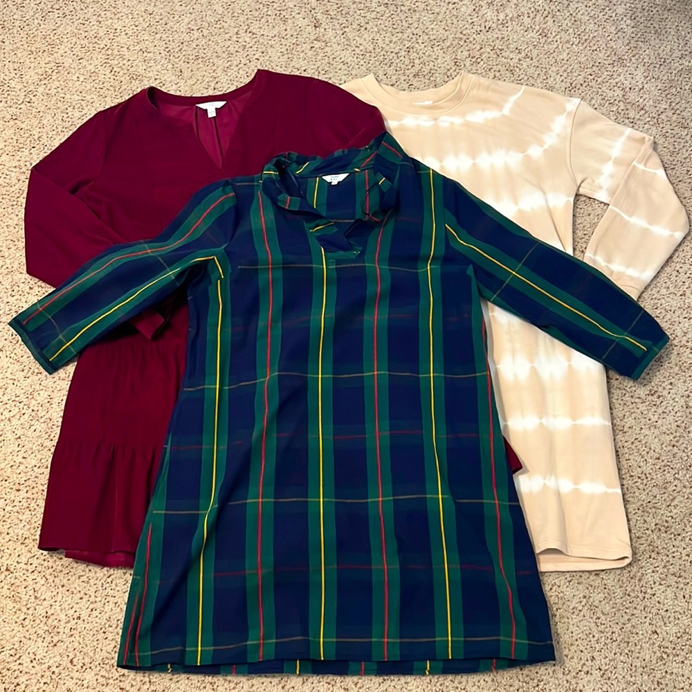 Long Sleeve Dresses Lot of 3